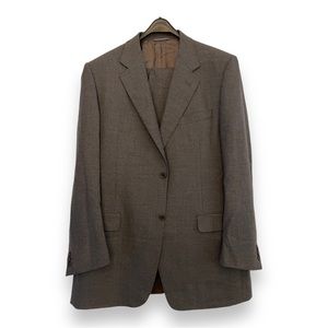 Canali Two-Piece 100% Wool Grey Suit